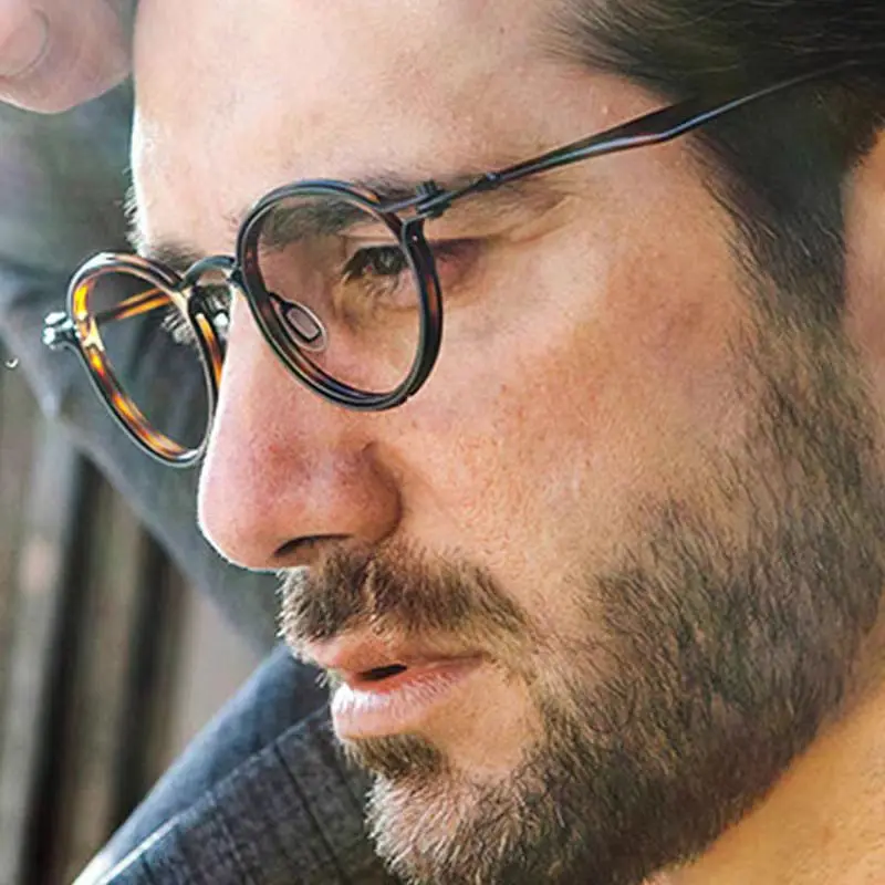 

Japanese Handmade Spectacle Super Light Pure Titanium Retro Round-framed Eyeglass Frames Men's Glasses Frames Women