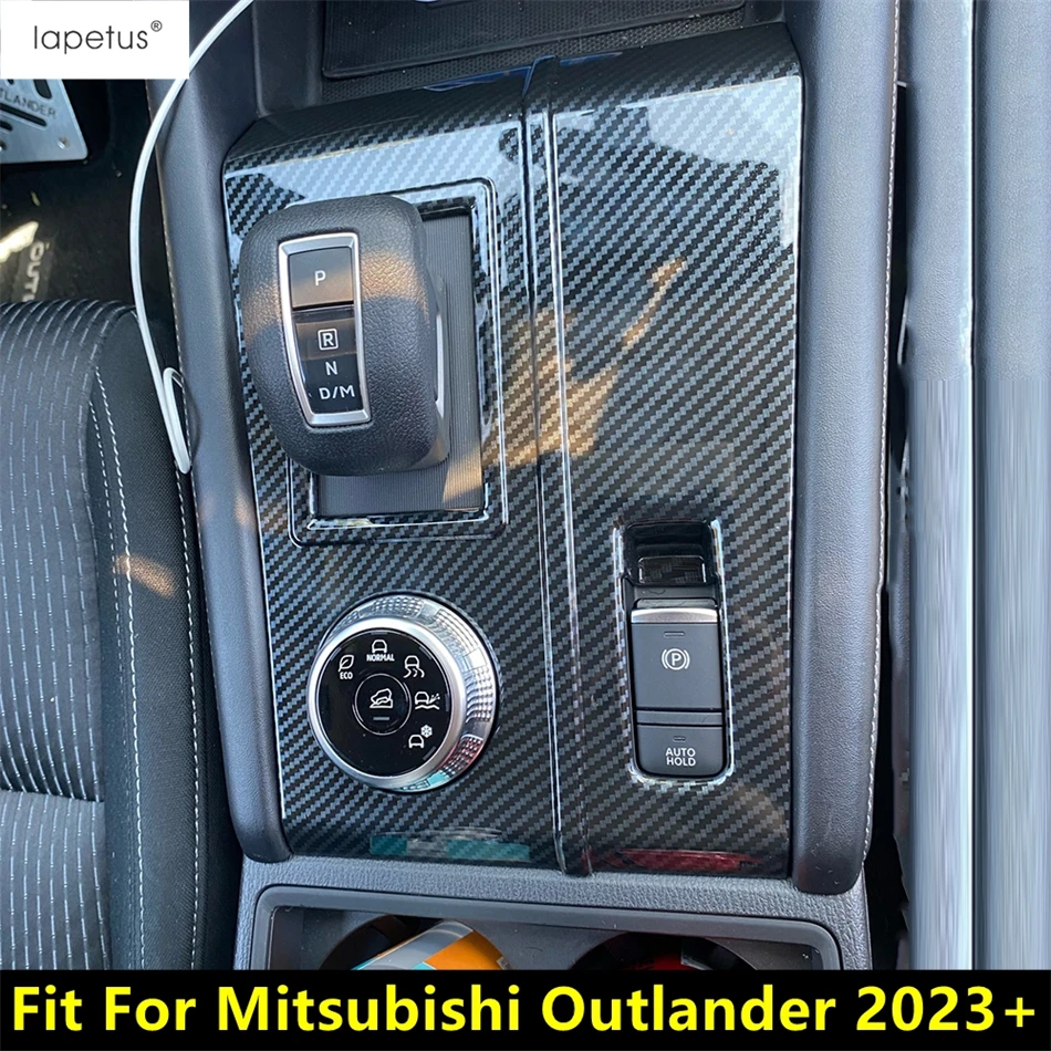 

Central Control Gear Shift Panel Decoration Cover Trim For Mitsubishi Outlander 2023 2024 ABS Matte / Carbon Fiber Accessories