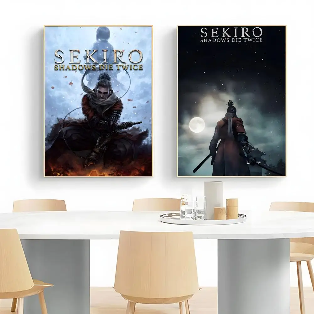 action soulslike game S-Sekiro Shadows Die Twice Poster Wall Art Print Decorative Mural Home Decor Gift Unframed