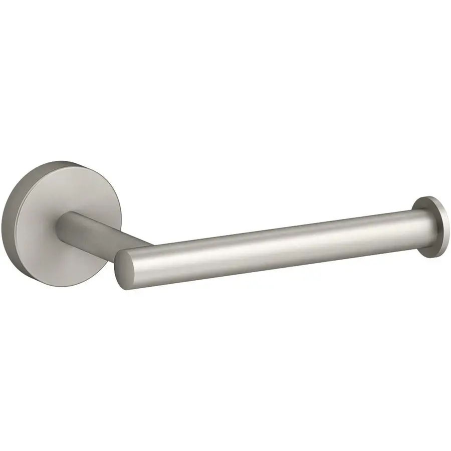 

K27292Bn Elate Toilet Paper Holder, Minimalist Design, Premium Durable Metal, Corrosion Resistant, Vibrant Brushed Nickel