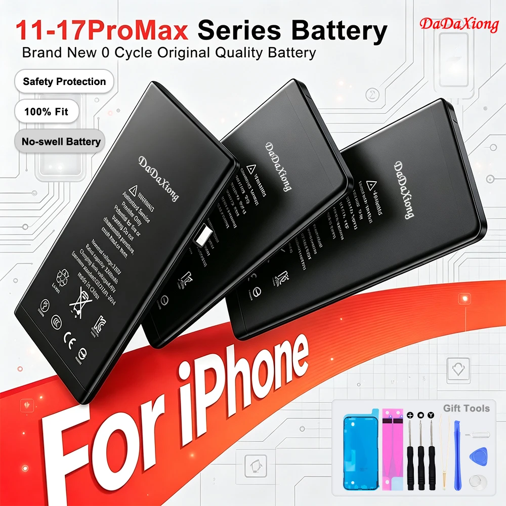 New 0 cycle 100% Fit Battery For IPhone 14 15 16 11 12 13 17 Pro MAX 12Mini 13MINI 17ProMax 15Plus 16Plus 14Plus SE 1/2/3 2022