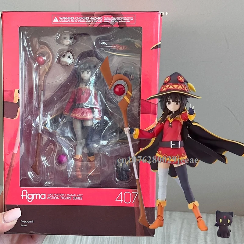 Figma 407 Figure KonoSuba God's Blessing on This Wonderful World Anime Figure Megumin Figures Cute Statue Collectible Model Toys