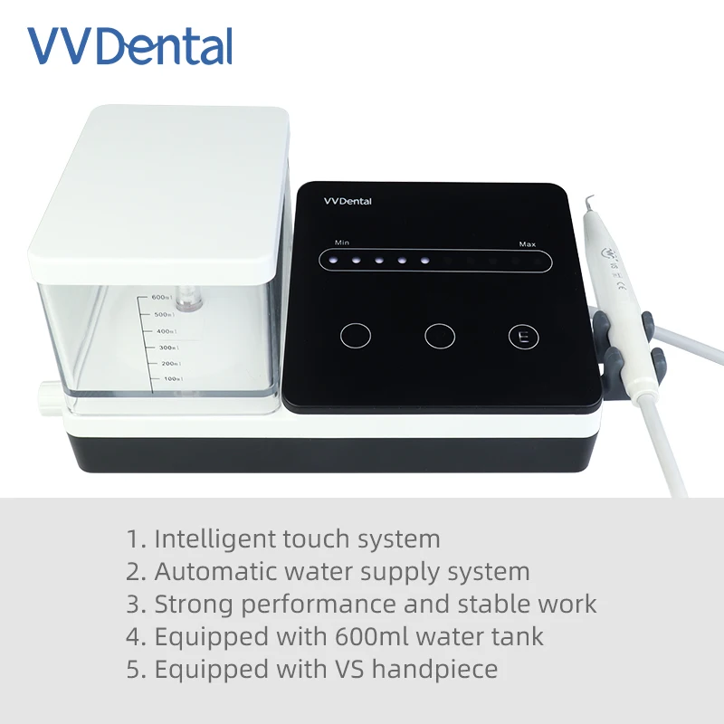 VVDental Ultrasonic Scaler Machine With Water Bottle Remove Tartar Smoke Stains Endodoncia Scaling Periodontics Dental Equipment