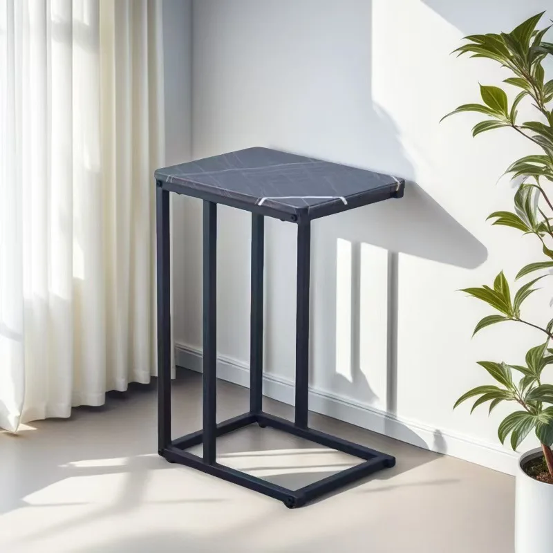 Movable living room sofa balcony small table metal C type