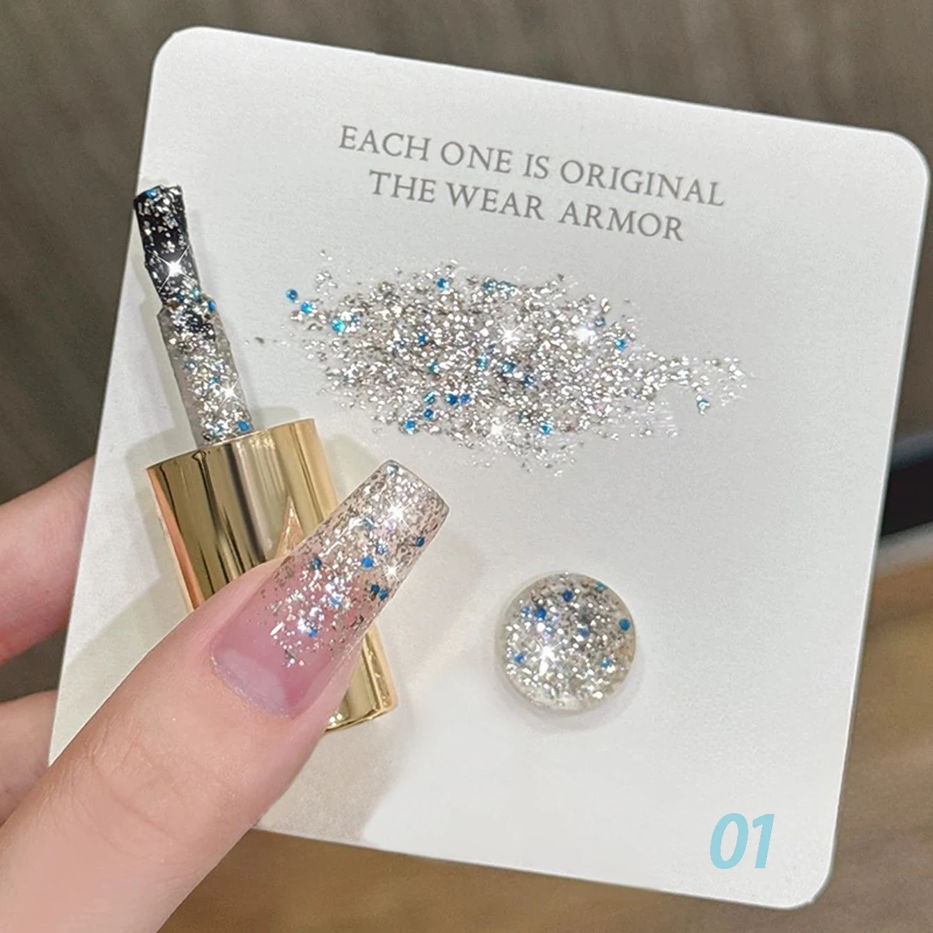 12ML 1-12pcs Zomer En Herfst Ster-chasing Maan-chasing Platina Witte Diamant Pailletten Gel nagellak Super Flash Glitter Gel