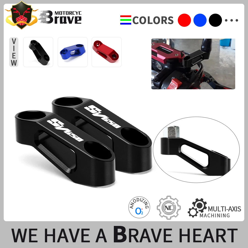 

For SV650 SV650S SV650X SV 650 X/S Motorcycle Accessories CNC Aluminum Kickstand Side Stand Extension Enlarger Pad