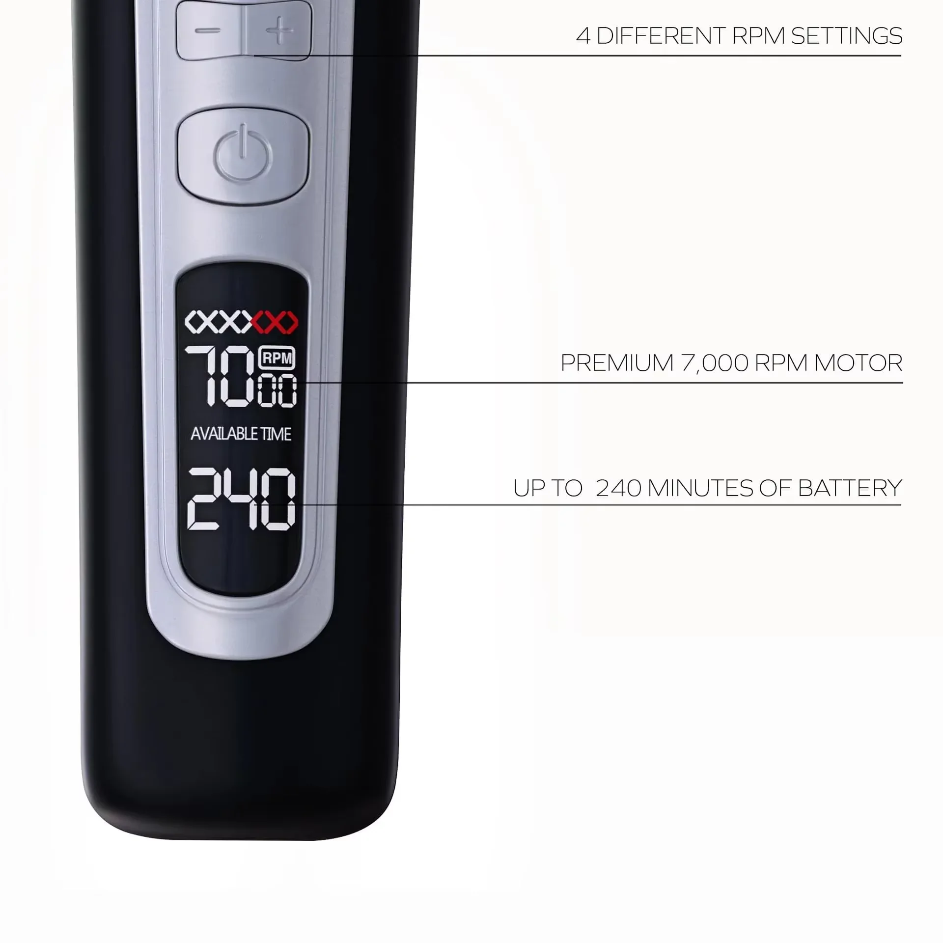 Electric Hair Clipper Unique Shaped Moving Blade Hair Trimmer LCD Display USB Rechargeable For Salon Men Hair Cutting Barber
