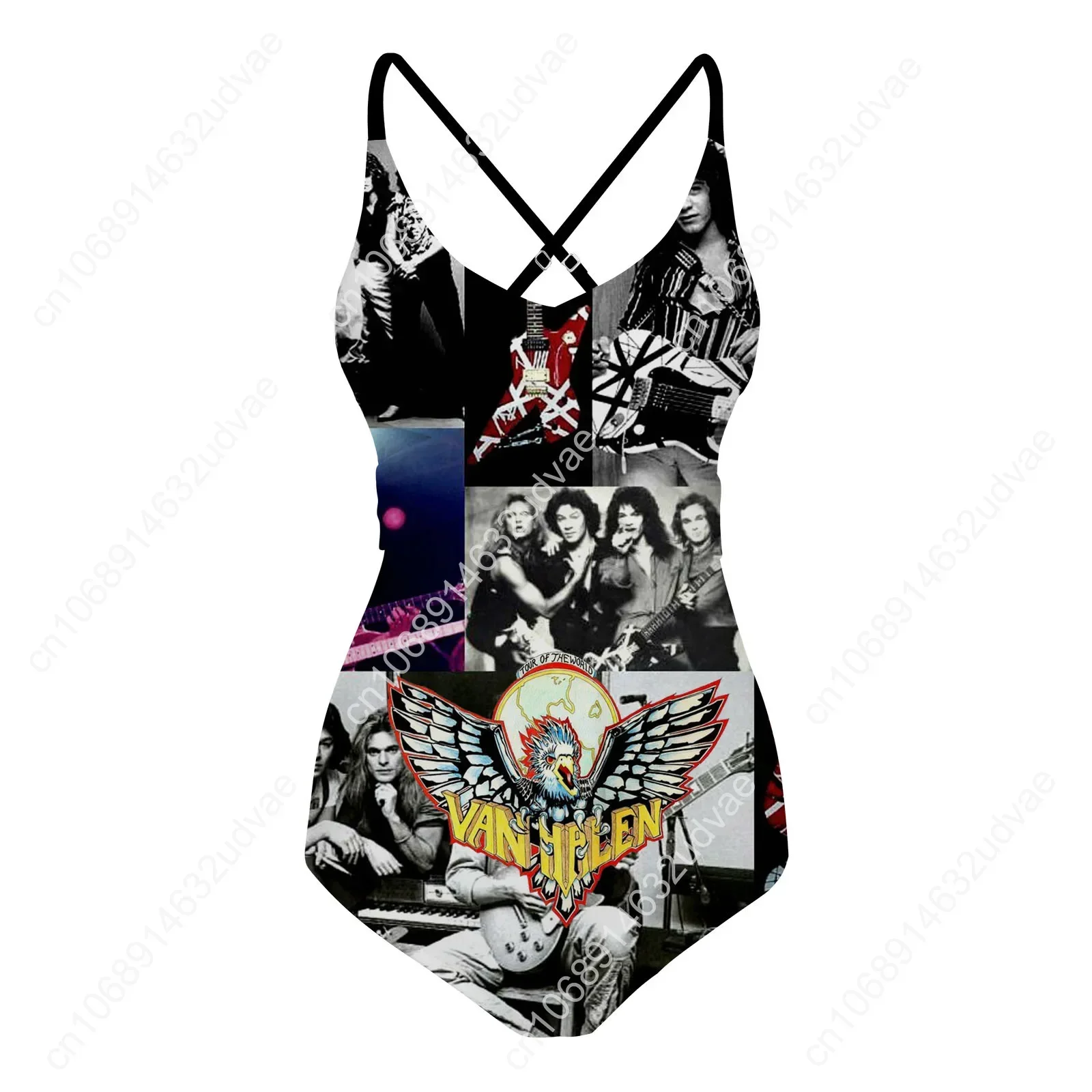 Van Evh 5150 Stripes Halen Swimsuit Womens Sling Swimsuits Personalized Swimwear Beach Bikini Summer Customize Bathing Suits