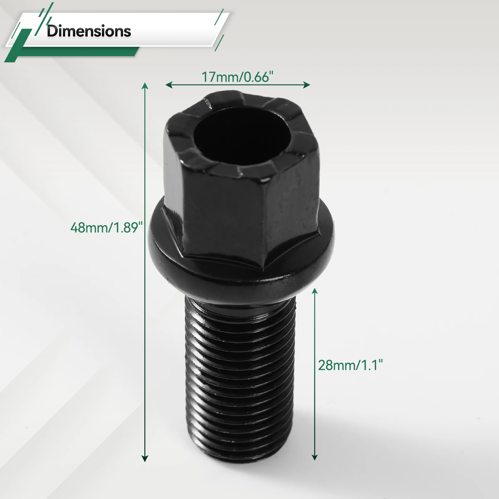 20x Wheel Bolts Lug Nuts WHT002437 WHT001812 8D0601139A For VW Golf Jetta Polo Eos Passat Audi 100 200 80 90 A1 A2 A3 A4 M14x1.5