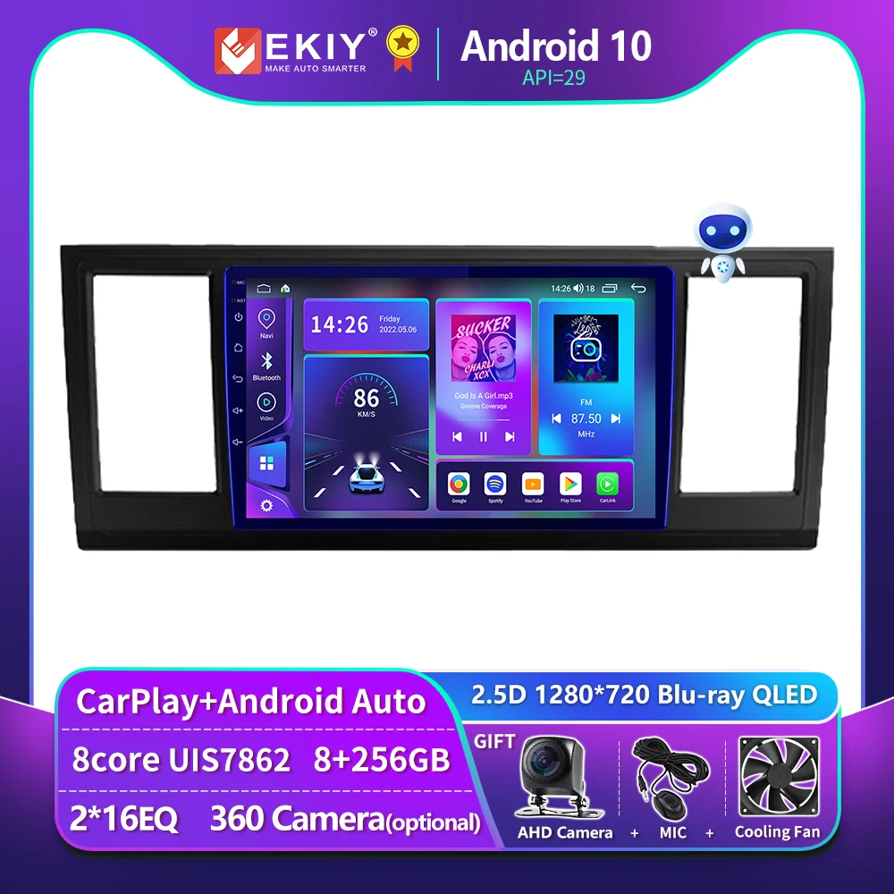 EKIY T900 For VW Volkswagen Caravelle 6 T6.1 T6 2015 - 2020 Car Radio Multimedia Video Player Navigation GPS Android Auto 2 Din