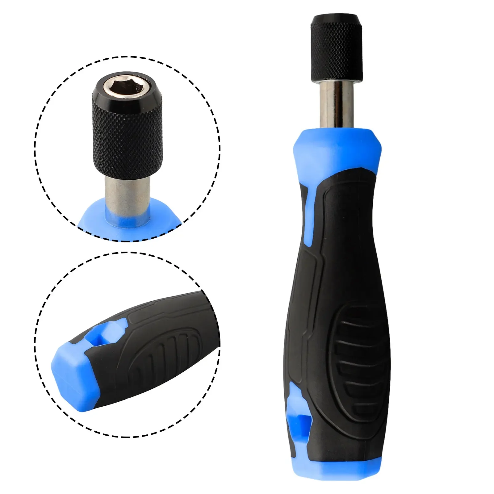 6.35mm Hex Self-locking Adapter Screwdriver Handle Screwdriver Bit Holder 5Inch Hexagonal Self-locking Screwdriver Head Handle