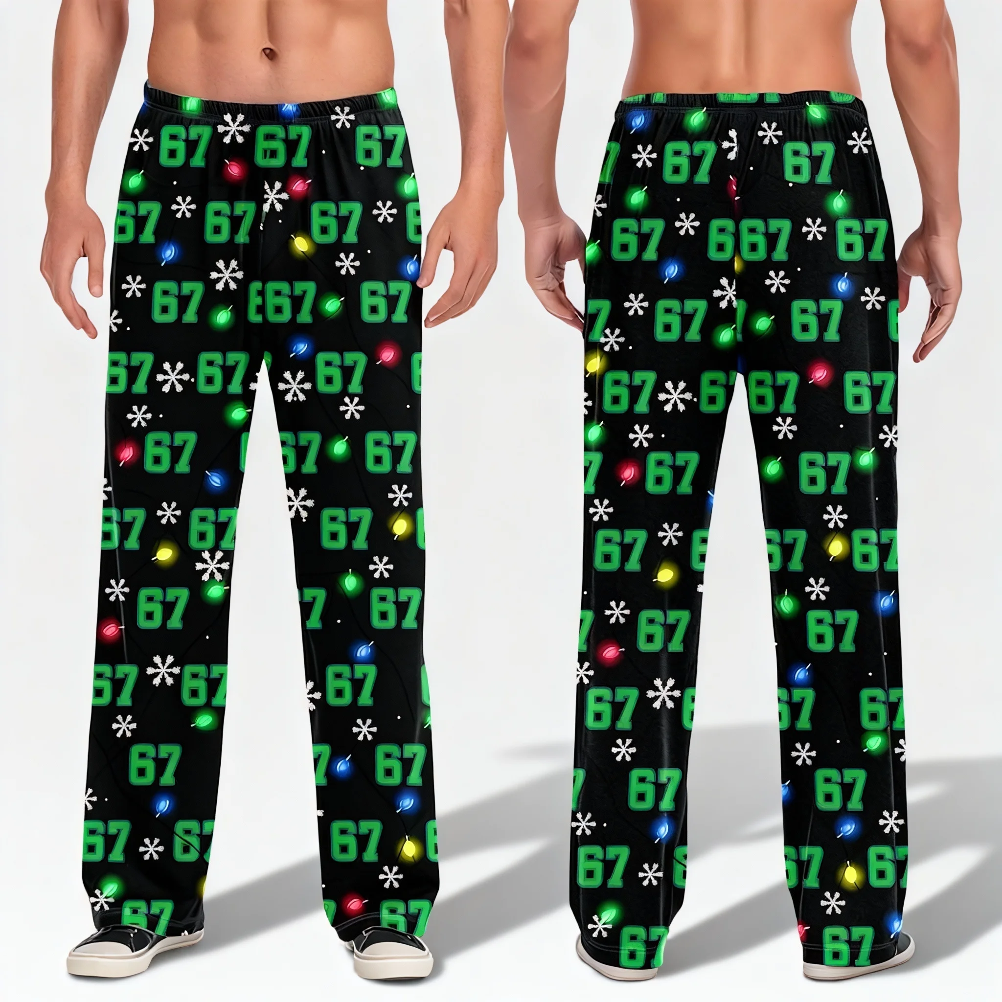 حار بيع ستة سبعة عيد الميلاد Weirdos عيد الميلاد النائمون الربيع والخريف مستقيم الساق السراويل الكبار والأطفال أنماط جديدة