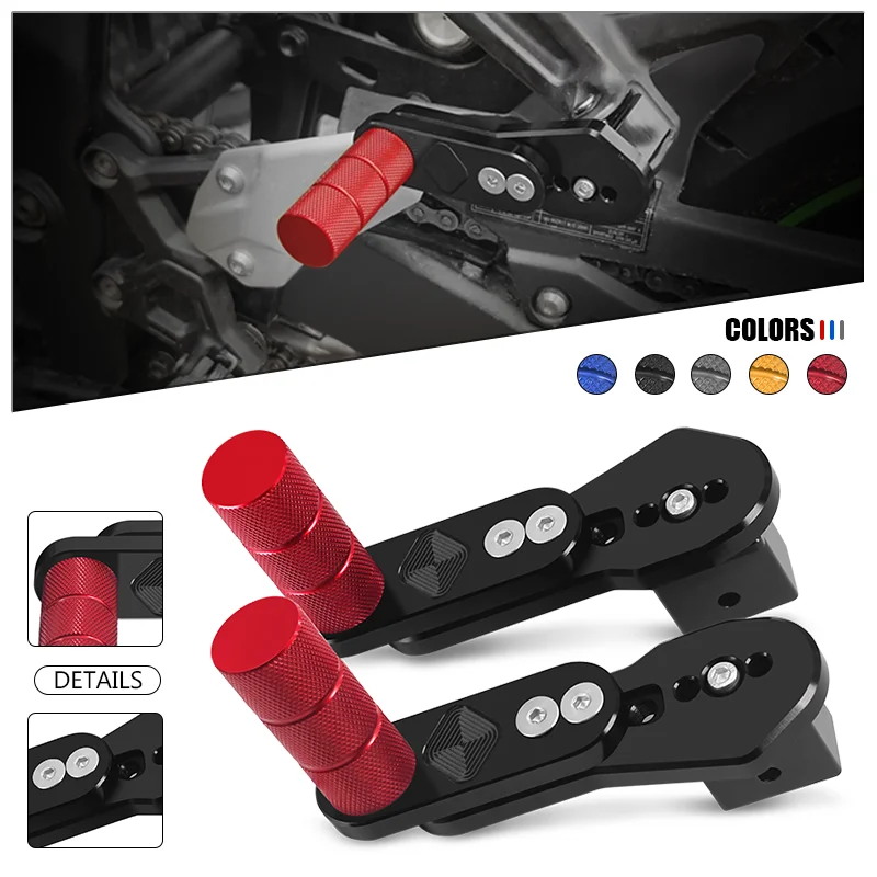 

For CBR600RR CBR1000RR-R SP RA CBR1100XX Motorcycle Multi-angle Telescopic Adjustable Foot Pegs Footrests Rear Footpegs Pedals