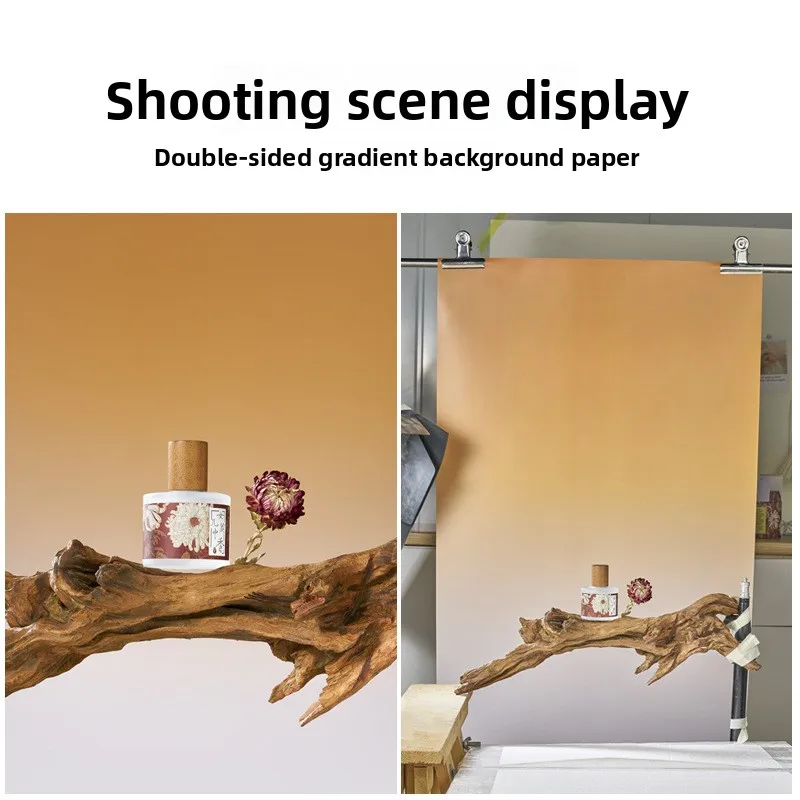 Gradient Color Food Photography Backdrops Paper 57*87 CM Background Photo Studio Shoot Photocall Props Backdrop Stand Decoration