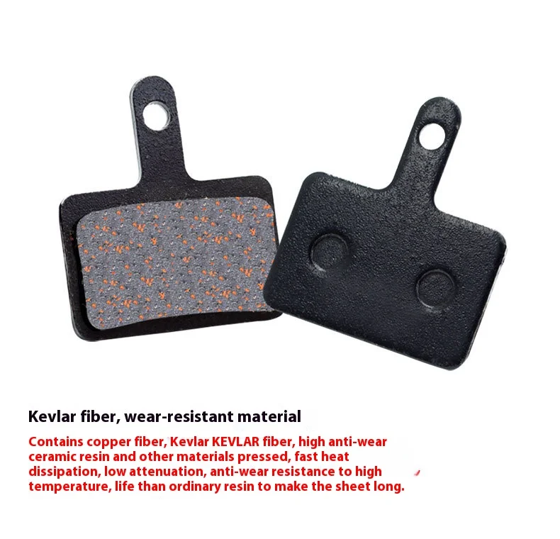 1Pair Semi-Metal Bicycle Hydraulic Disc Brake Pad MTB Mountain Bike Parts Resin Disc Brake Pad For BB5 M355 M446 image 6