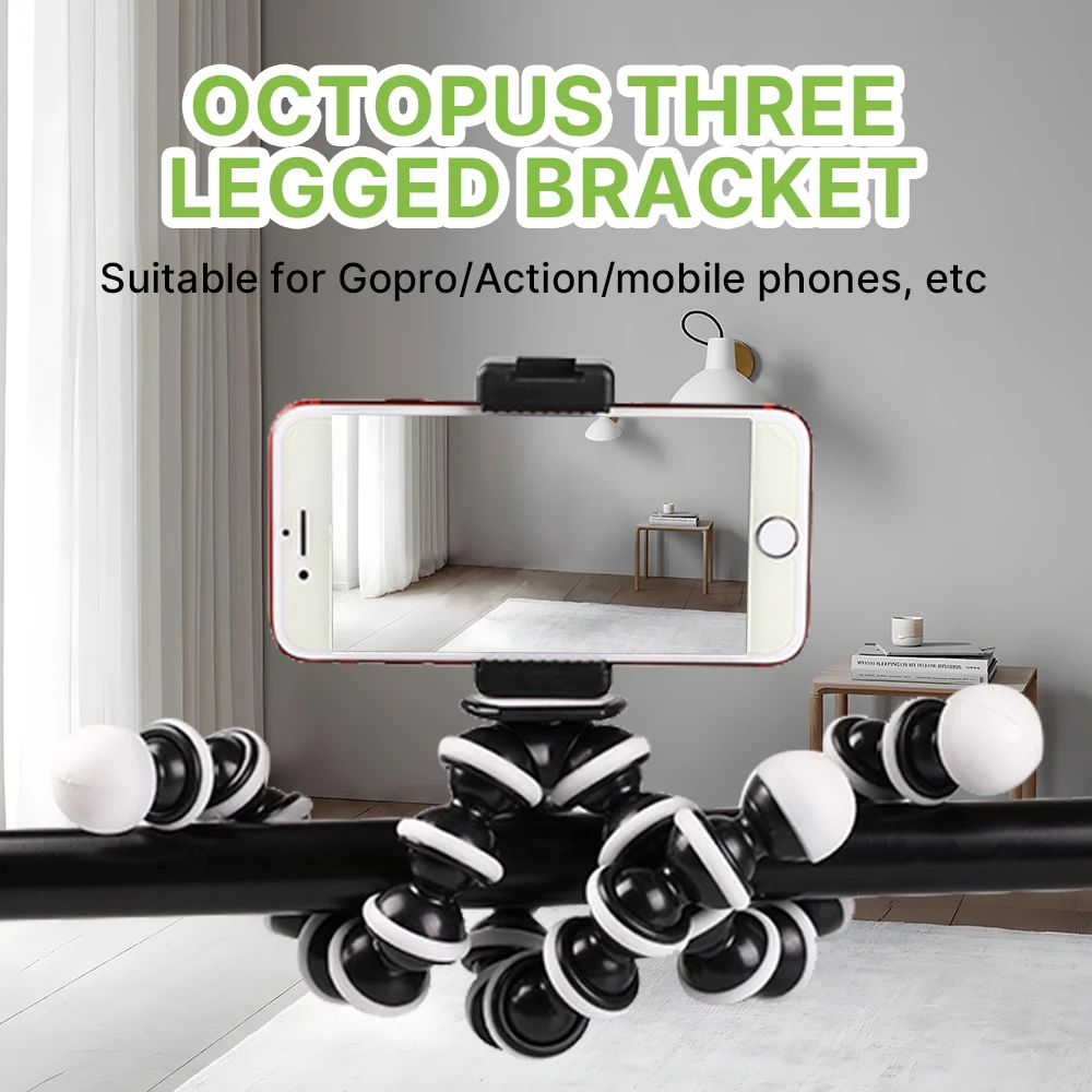 Octopus Tripod For Smartphone Dslr and Camera Mini Flexible Foldable Desktop Tripod For Gopro Action camera accessories