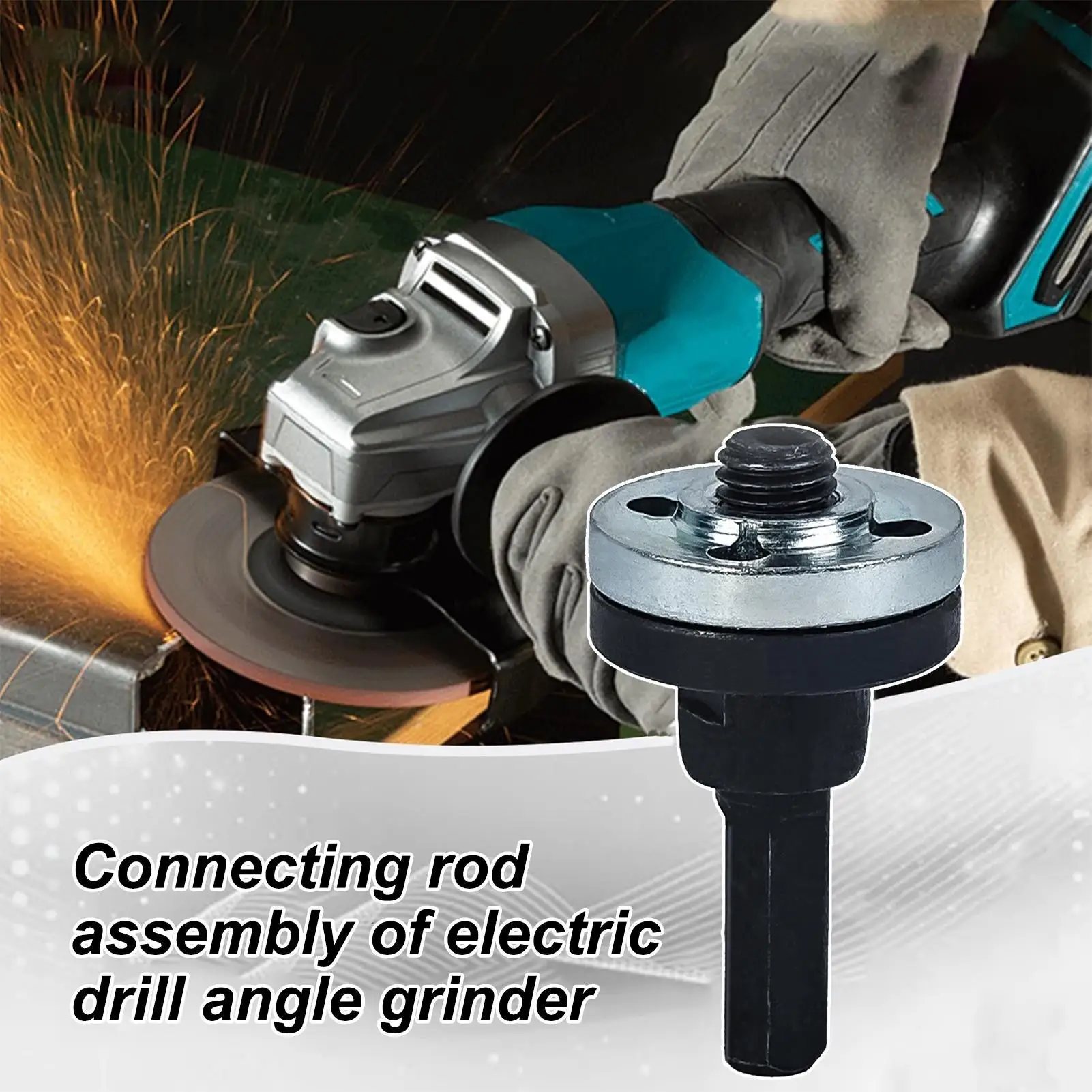 

Multifunctional Drill Angle Grinder Connecting Rod Set Angle Grinder Connecting Rod Attachments Car Polishing Accessories