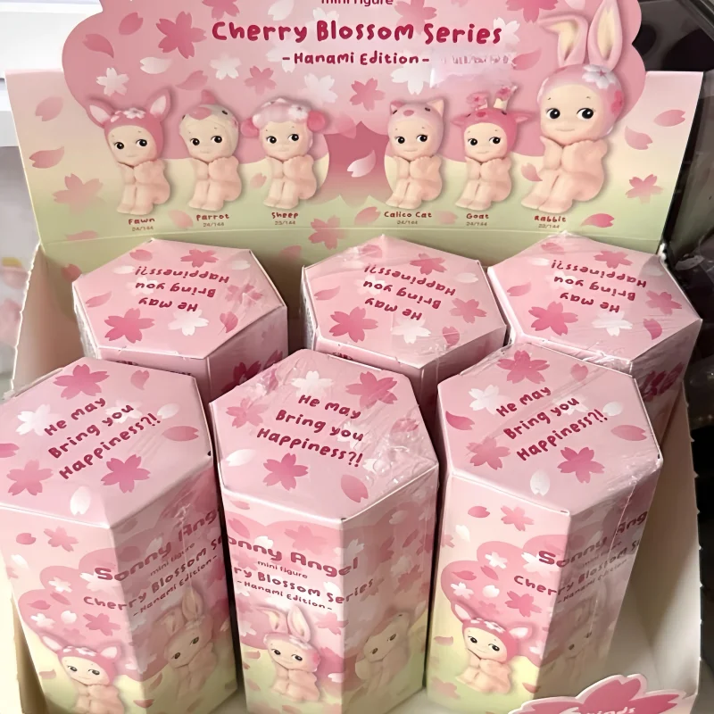 En Stock Sonny Angel série fleur de cerisier boîte aveugle jouet Hanami édition à collectionner Mini Figure décor de bureau enfants cadeau d'anniversaire