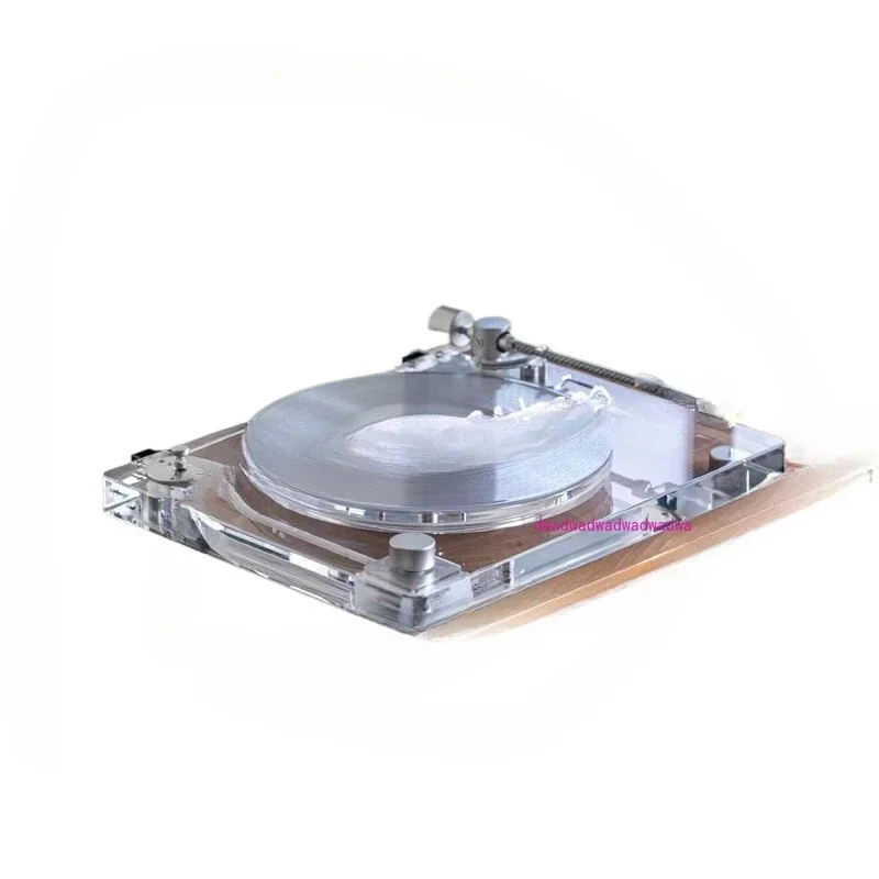 Distribuidor de discos de vinil desktop moderno acrílico completo transparente 33/45 RPM