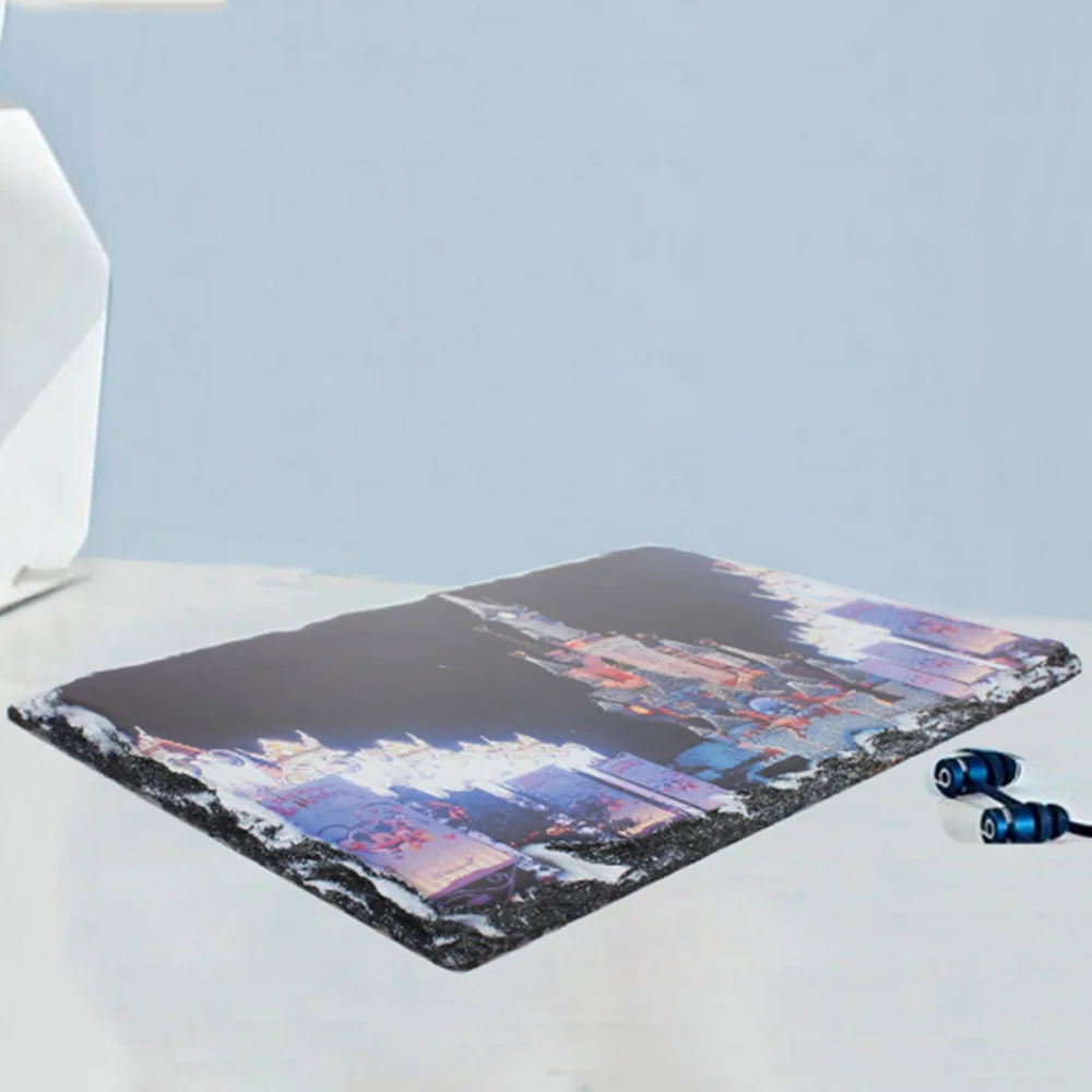 Sublimation Blank Rock Slates with Display Holder Heat Thermal Transfer Stone Photo Frame for DIY Desktop Souvenir Custom