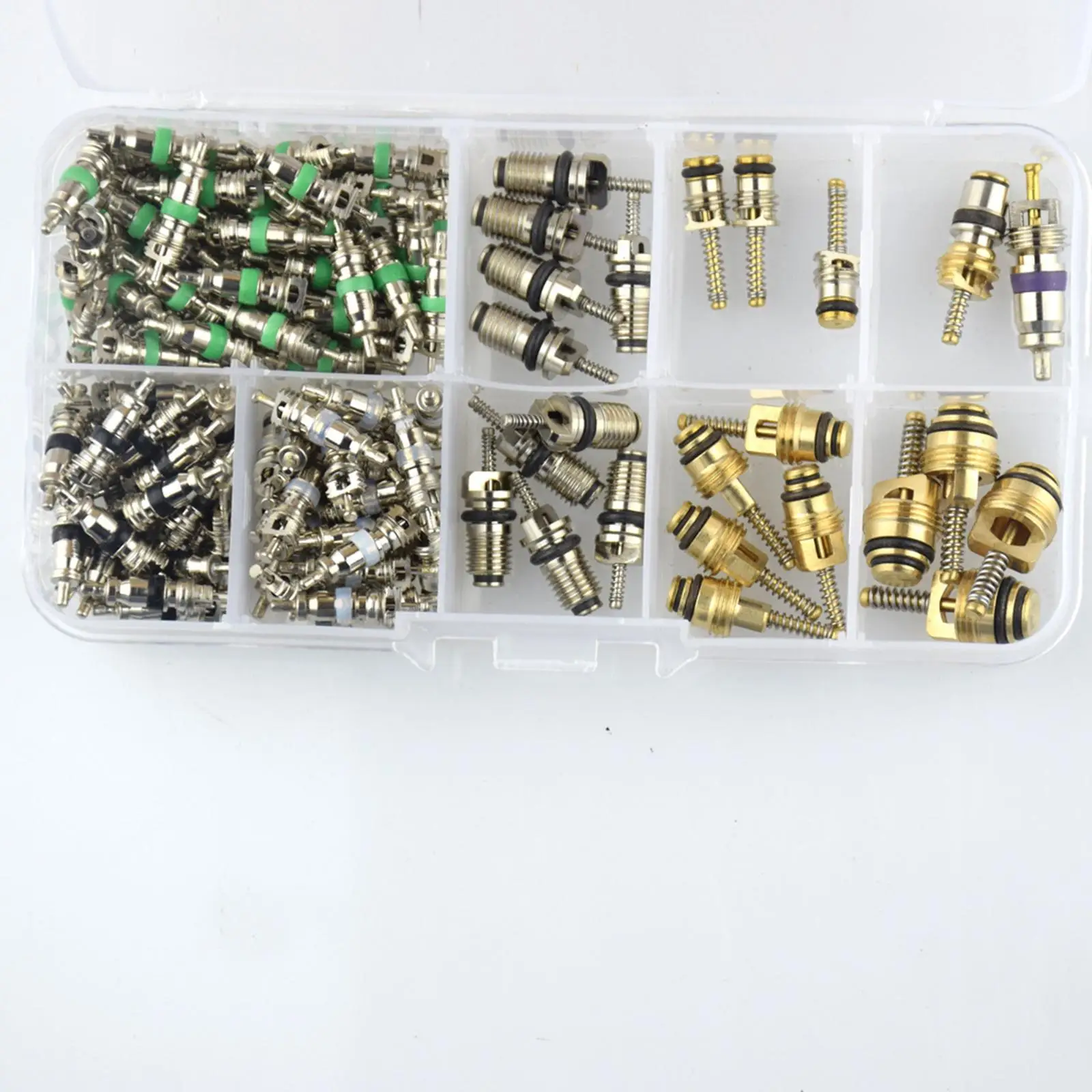 

Car Air Conditioner Valve Core R12 R134A Automotive Accessories Refrigeration Tire Valve Stem Cores Replacement Repair Set