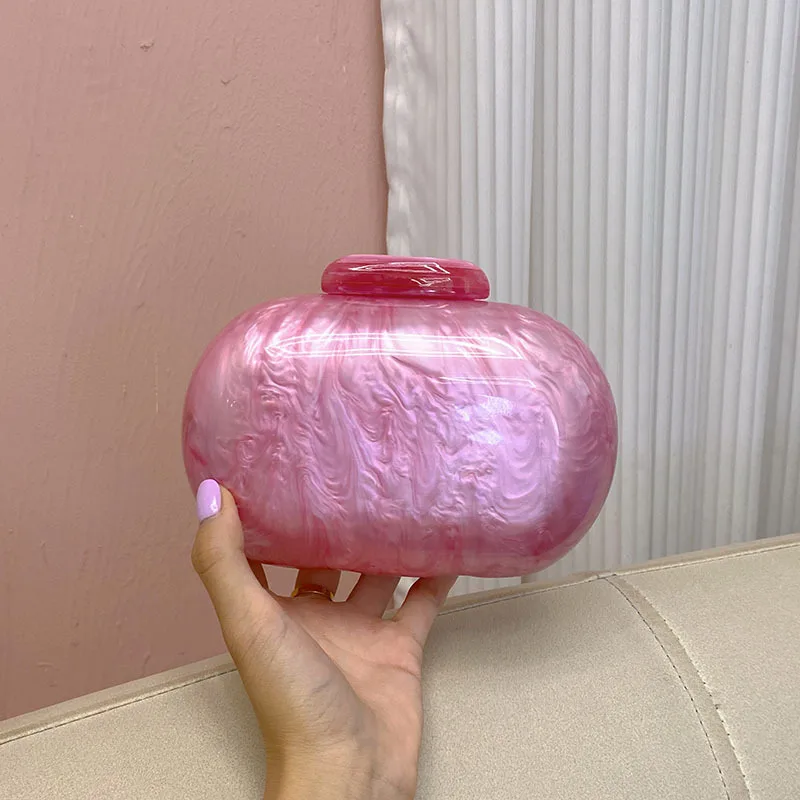 

Luxury Handbags For Women Marble Beige Acrylic Box Clutches Evening Bags Summer lady Vintage Fashionable Crossbody Female Purse