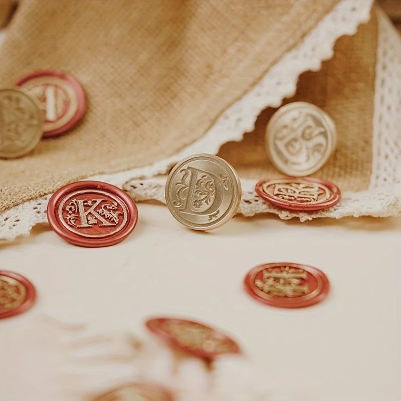 A- M-ختم شمعي بحروف مختلفة ، رأس نحاسي ، كلاسيكي ، حروف للبطاقات ، مظاريف ، هدايا ، عتيقة ، أنيقة