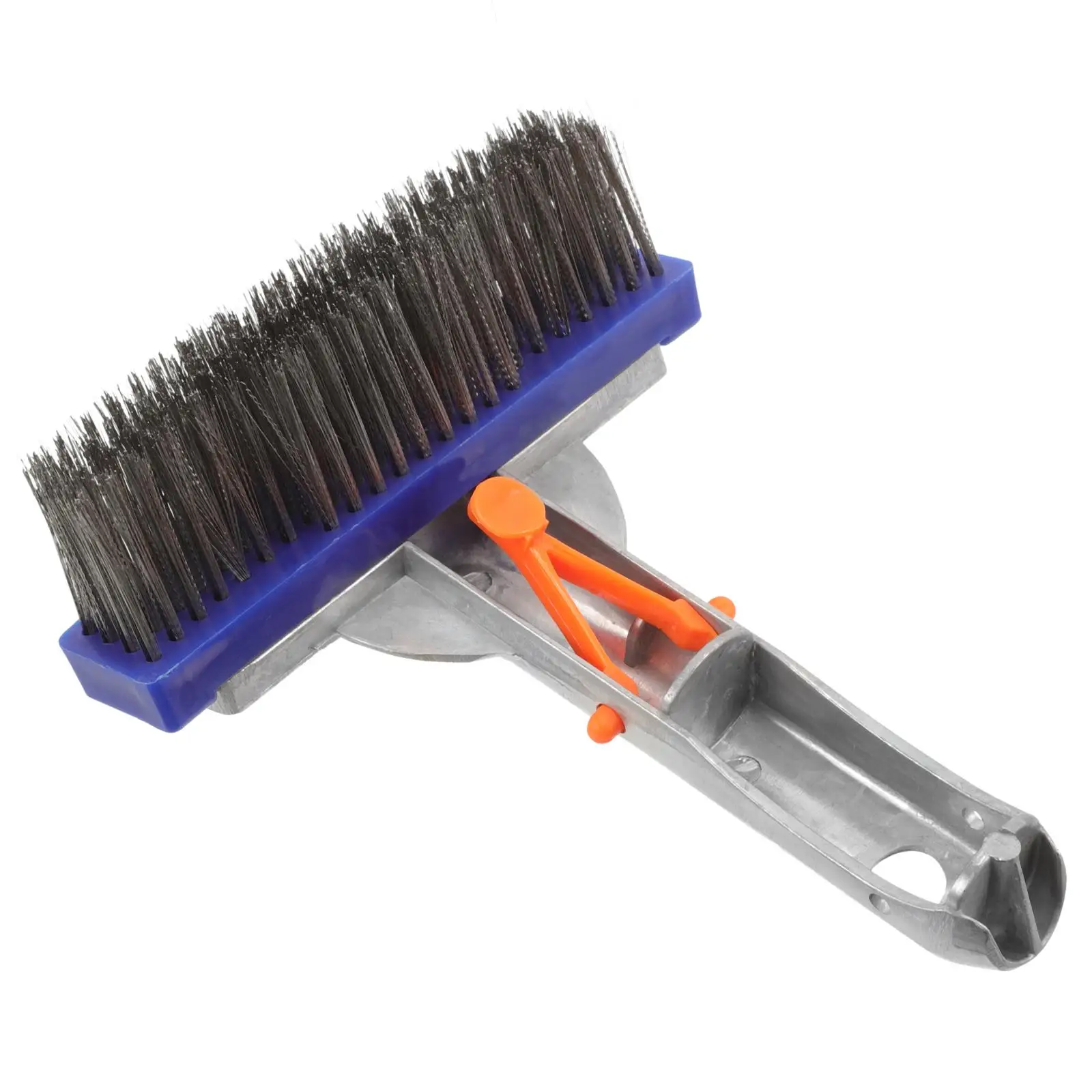 Swimming Pool Cleaning Tools Aluminum Handle Wire Brush Bottom Back Moss Algae Remover Steel Dense Bristles Firmly Attached