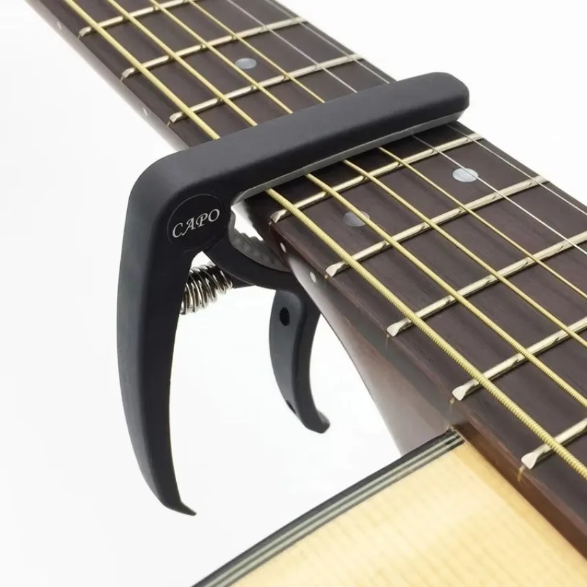 2026 New Practical 2026 Guitar Capo Plastic Steel Resin Folk Guitar Capo Ukulele Universal Two - In - One Transposing Clip