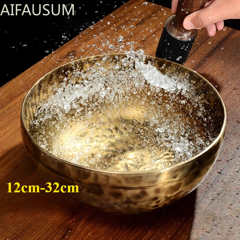 Nepal hand-hammer Full moon Singing Bowl Himalaya bowl Tibet Buddha Sound Bowl Meditation Sound Healing,32cm,30cm,28cm,22cm,20cm