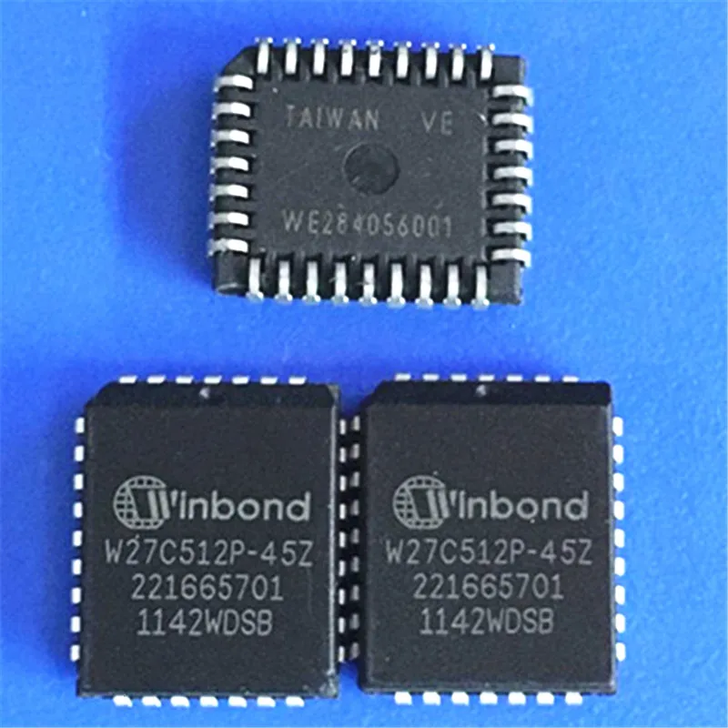 10PCS/LOT W27C512P-45 W27C512P 27c512 PLCC-32 W27C512P-45Z