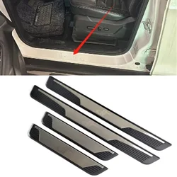 4PCS Plastic Stainless Steel For 2018-2024 Chery dr 4.0 5.0 6.0 Car Accessories Auto Door Sill Pedal Welcome Scuff Plate Cover