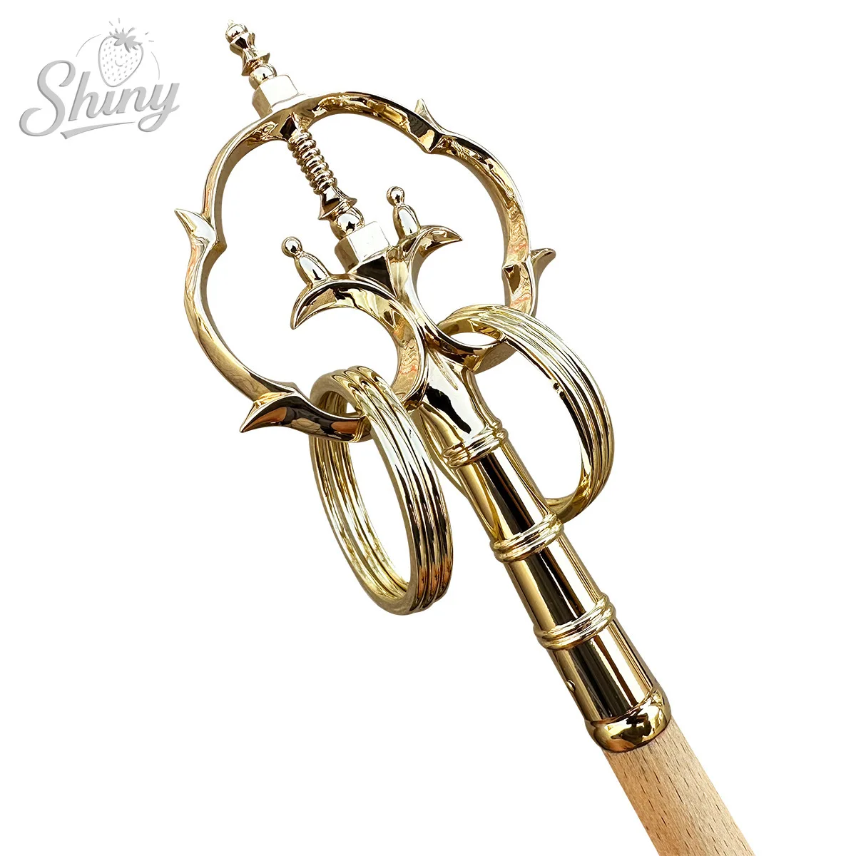 Fournitures d'articles bouddhistes, personnel du moine en cuivre fait à la main, Khakkhara, personnel du moine tibétain, Hall bouddhiste, offres de niche bouddhiste