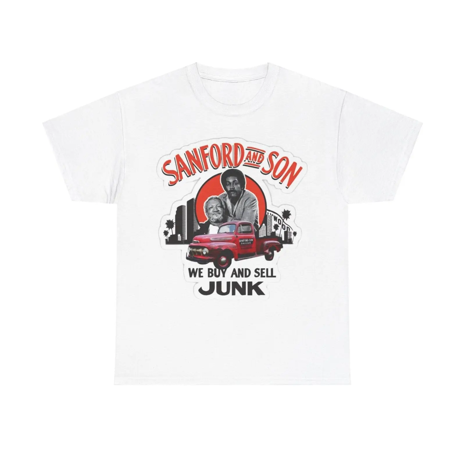 Sanford and Son T Shirt Vintage Tv Series Red Fox Retro Comedy Heavy