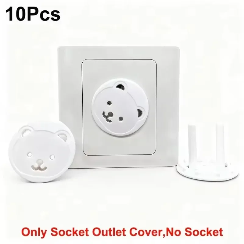 White Electrical Safety Socket Protective Cover Baby Care Safe Guard Protection Children Anti Electric Shock Rotate Protectors