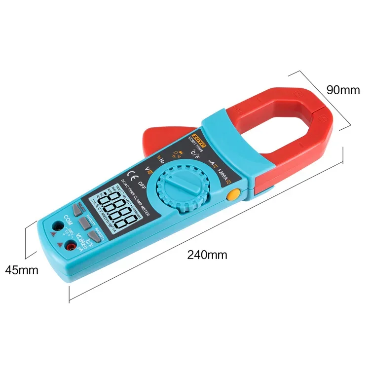 ZOYI Digital AC/DC Clamp Meter True RMS Auto Range Multimeter MAX/MIN NCV Current Voltage Temp Capacitor Tester VC903