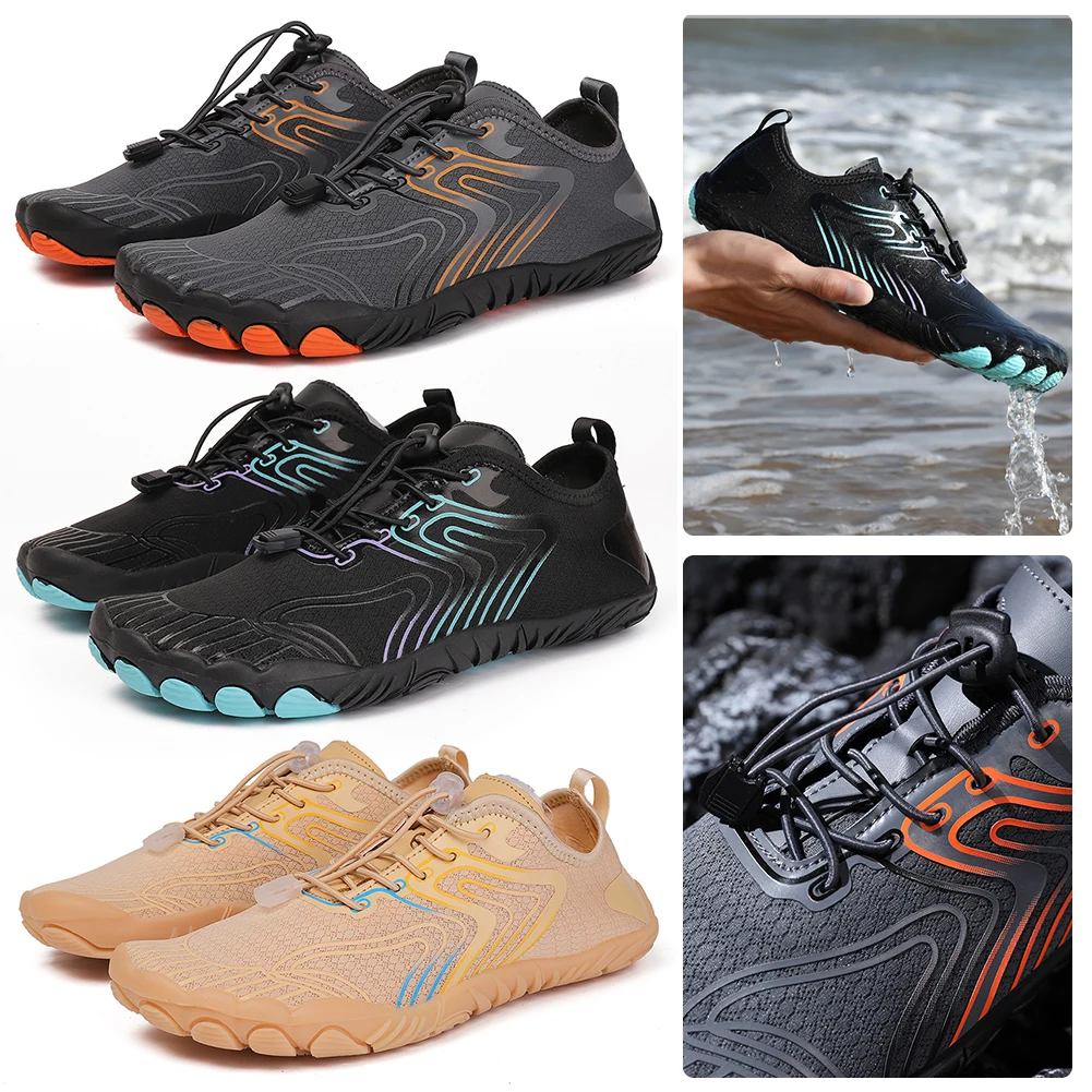 

Water Shoes Lightweight Aqua Shoes Non-slip Running Sneakers Breathable Fitness Gym Shoes Quick Drying for Outdoor Beach