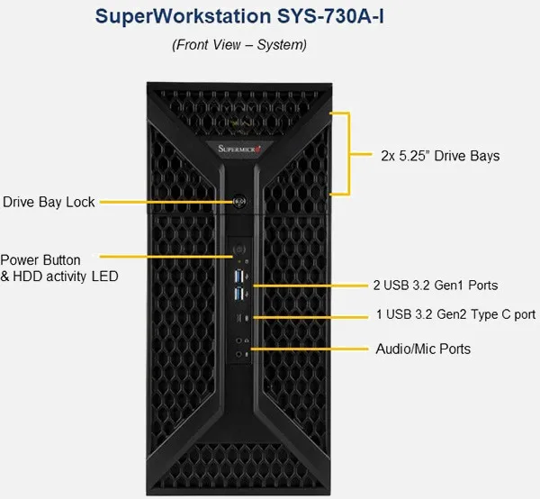 SYS-730A-I Intel Rack Server with Good Discount In-Stock SQL Party Food Warmer Server