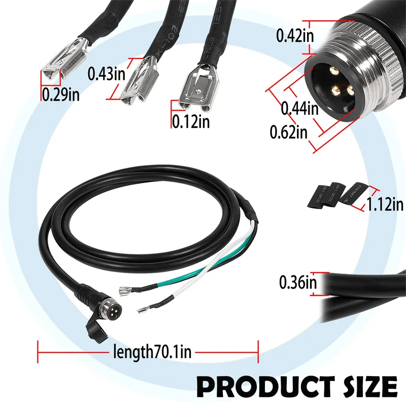 1810244 Quick Release Power Disconnect Plug for Talon Shallow Water Anchors Heavy Duty Connectors with Screw Lock for Lines 14