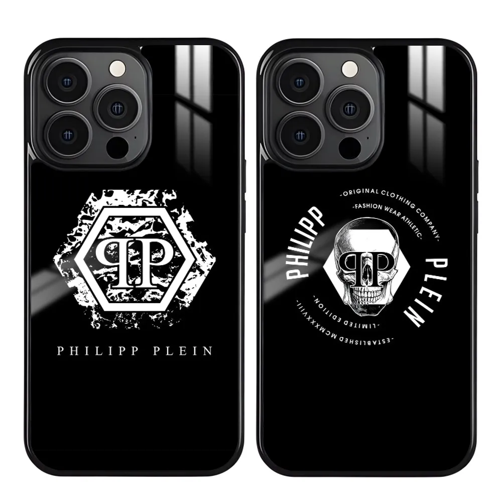 Horror Skull P-PLEINS Qp-P-PHILIPPS Phone Case For IPhone 16 15 14 13 Pro Max Plus Mini Magnetic Magsafe Wireless Charging Cover