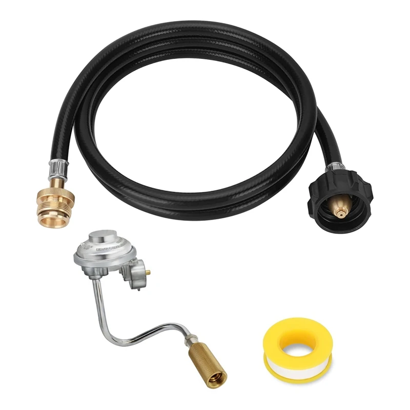 

Grill Regulator For Coleman Roadtrip Grill With 4 Feet Propane Adapter Hose, Perfectly Replacement C001, 5010000743