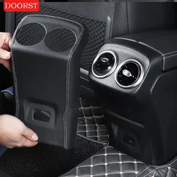 For Mercedes Benz A CLA Class W177 C118 Car Leather Panel Cover Rear Air Vent Cover Interior Modification Decoration Accessories