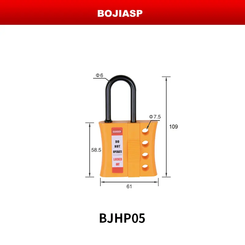 Premier non-conductive lockout hasp - 4