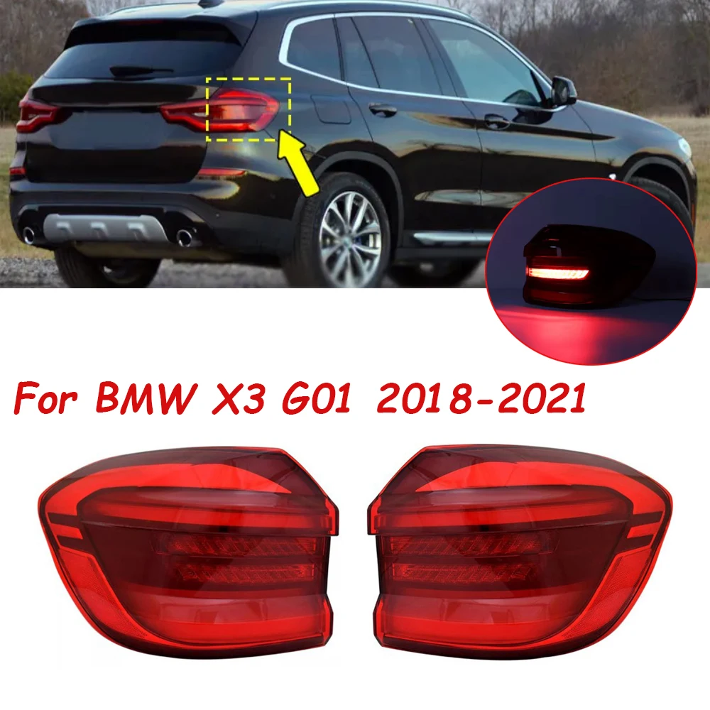 

Car LED Tail Light For BMW X3 G01 2018 2019 2020 2021 Taillight Assembly Turn Signal Lamp Reversing Light Car Accessories