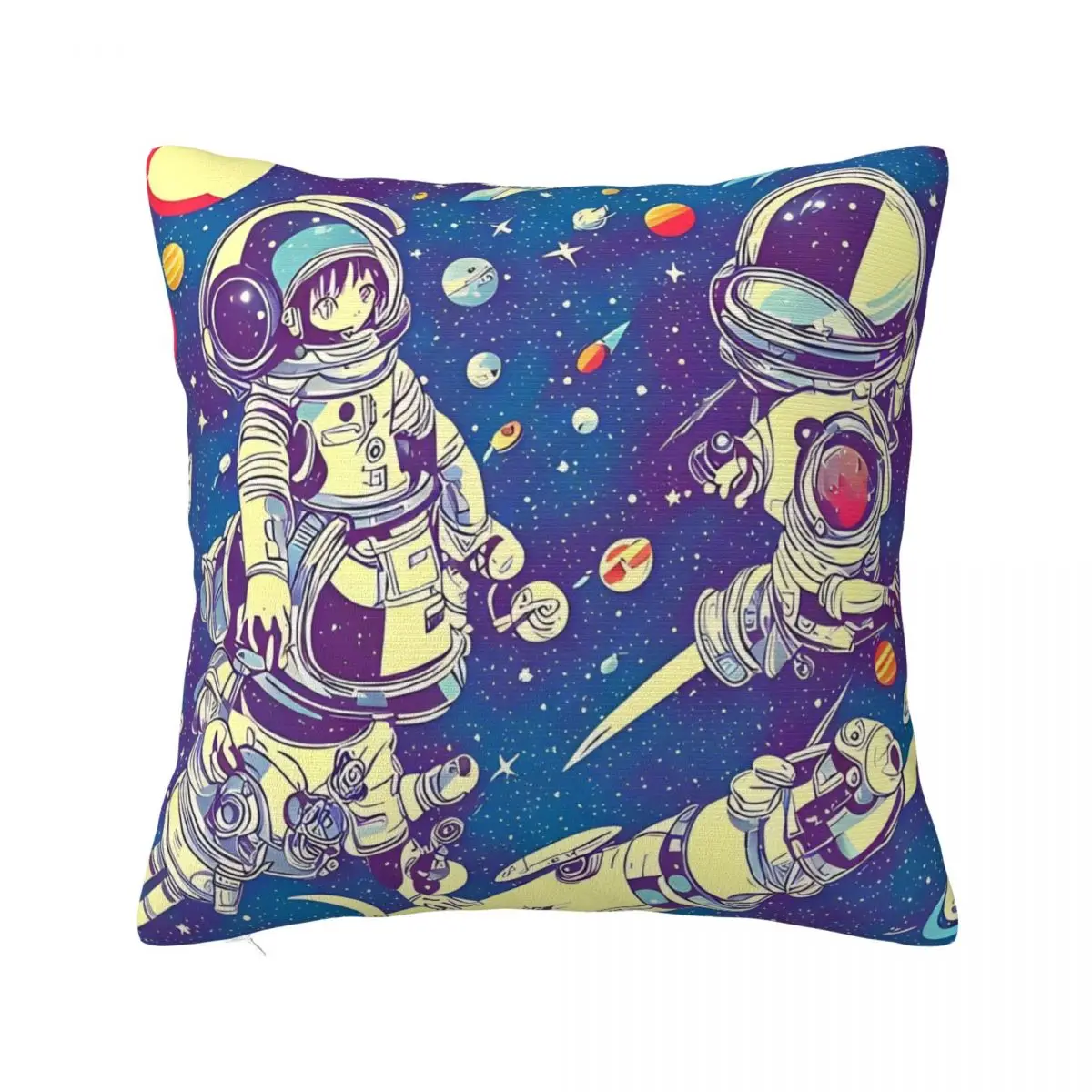 Astronaut Interstellar Universe Pillow Case Kawaii Pillow Cover Soft Graphic Cushion Cover Pillowcases For Sofa Home Decoration