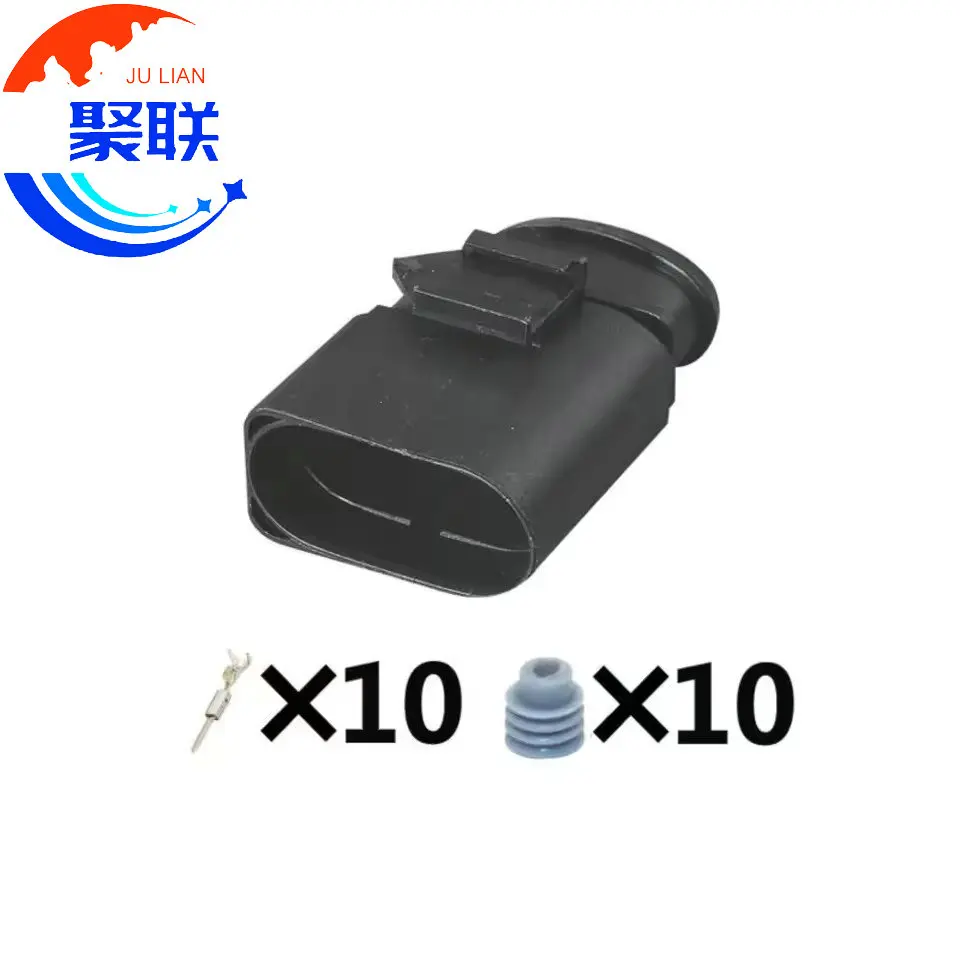 1Set 10Pin 4H0973715 42506100 42516100 1563498-1 1563495-1 Auto Wiring Connector With Cable Headlight Harness Plug 4H0 973 715