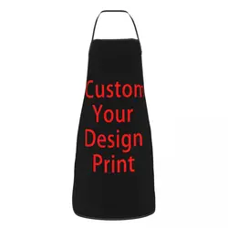 Custom Your Design Bib Apron Adult Women Men Chef Tablier Cuisine for Kitchen Cooking Customized Logo Printed Gardening