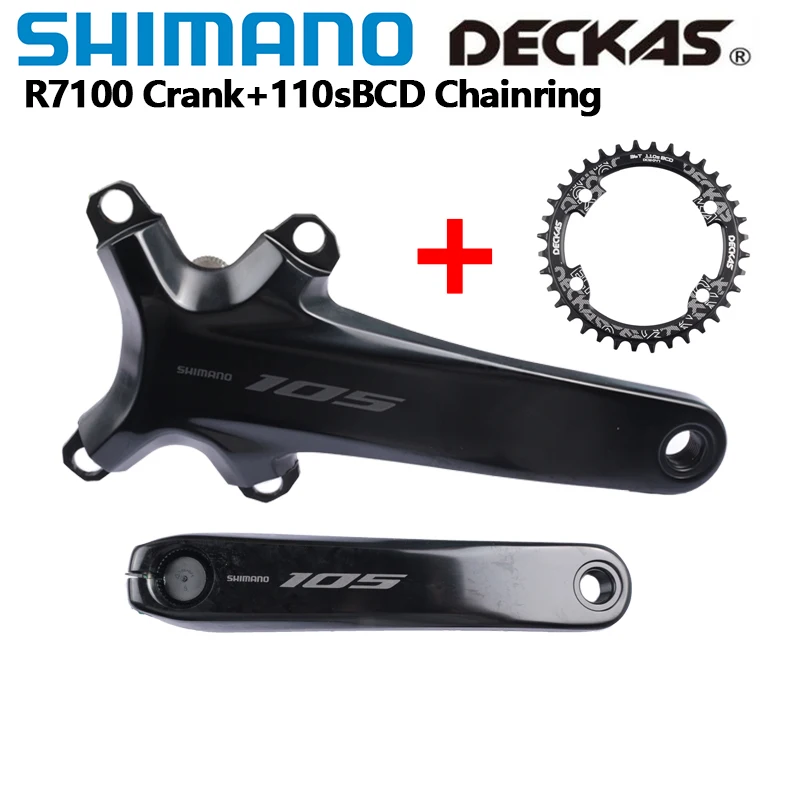 Shimano 105 R7000 Ultegra R8000 Crank 11Speed R7100 12Speed With Deckas 110sBCD Chainring Road Bicycle Crankset For Road Bike