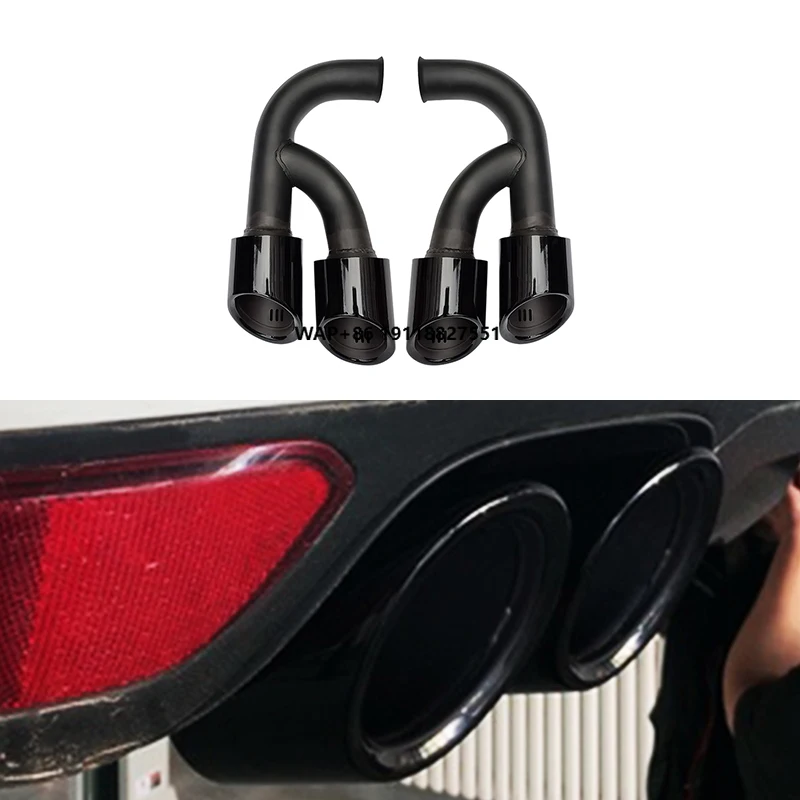 

2011-2014 New Four Outlet Tailpipe Exhaust Modification Tail Throat Exhaust Pipe for 958