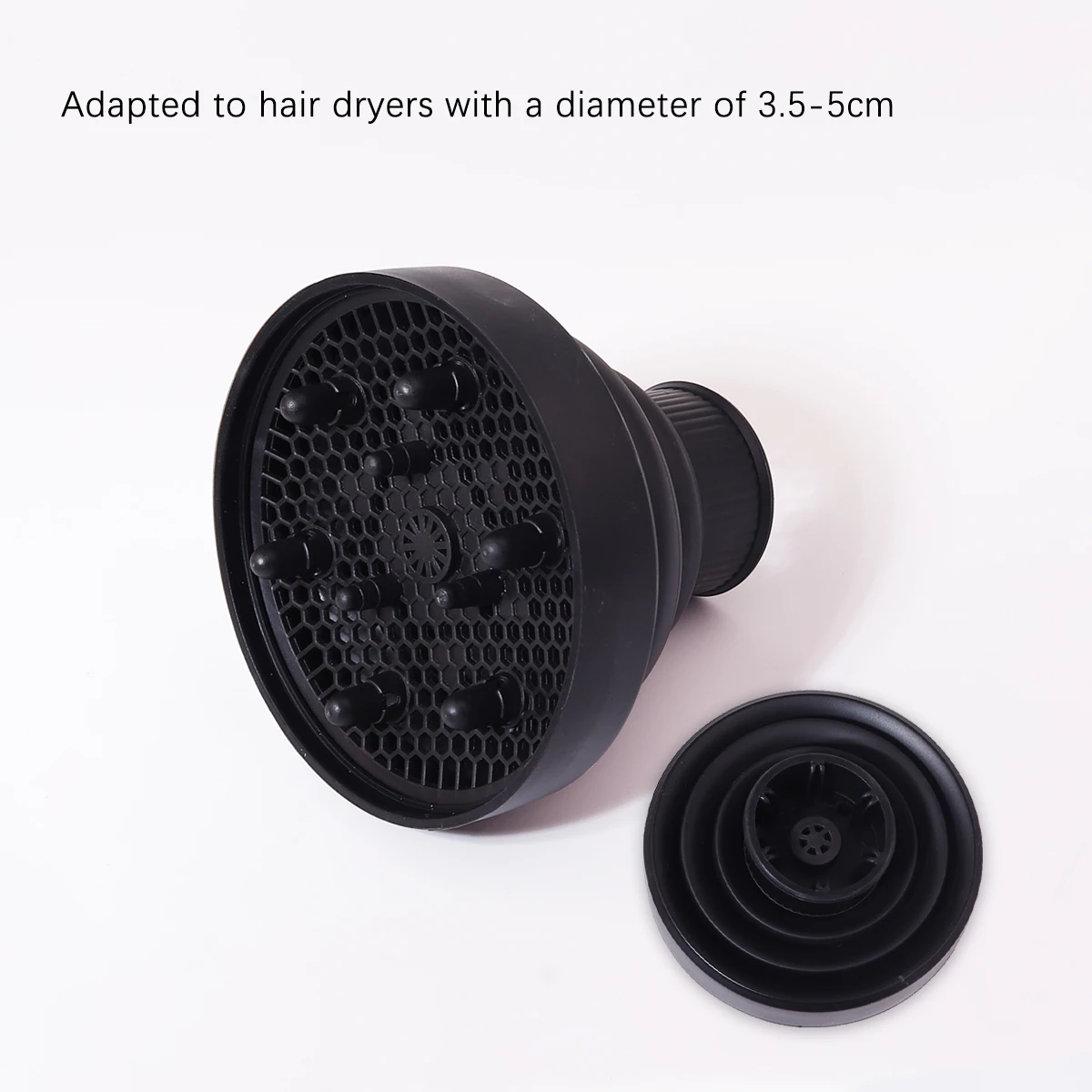 1 قطعة نمط عشوائي قابلة للتطوير سيليكون مجفف الشعر الناشر قابل للتعديل مقاومة درجات الحرارة مجفف الشعر خاص للشعر المستعار الحقيقي